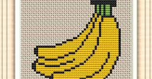 Amazing decor for your room or kids bedroom. Banana Free And Easy Printable Cross Stitch Pattern Free Cross Stitch Pattern