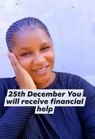 25th December You will receive financial help