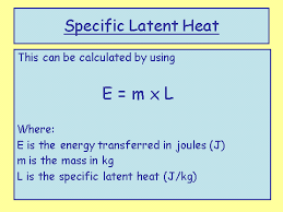 Hence information of mass m1 before heating is not relevant. Specific Latent Heat Gcse Physics Combined Edexcel Revision Study Rocket