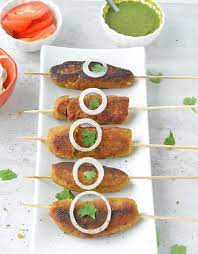 Chana Dal Seekh Kebab