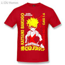 Футболка LIDU Boku No Hero моя геройская Академия Katsuki Bakugo - Kaachan  белая футболка с принтом моя геройская Академия летние большие футболки |  AliExpress