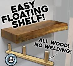 This easy diy floating shelf is budget friendly, can hold a lot of weight, and looks beautiful in any room! Easy Floating Shelf All Wood Bracket No Welding 16 Steps With Pictures Instructables