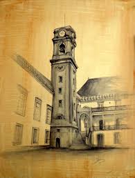 University of coimbra © 2020. Torre Da Universidade De Coimbra Painted With Acrylic Over Watercolor Smooth Paper 2014 07 02 Aguarela Universidade De Coimbra Coimbra