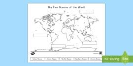 Usa postal abbreviations map of the fifty states and a complete list of the state abbreviations. Blank World Map Continents And Oceans Labeling Activity