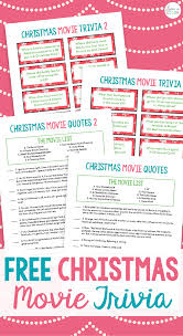 The correct answer is under the mistletoe. Free Printable Christmas Movie Trivia Christmas Game Night