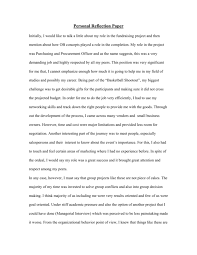 Reflective writing can be presented in various formats, but you'll most often see it in a learning log format or diary entry. Personal Reflection Paper