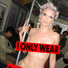 Julia Fox Poses Nude on the Subway for M.A.Cs Campaign