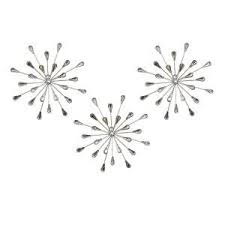 Stratton Home Decor Acrylic Burst Wall Decor Set Of 3 S02380 The Home Depot Stratton Home Decor Home Decor Sets Wall Sculptures