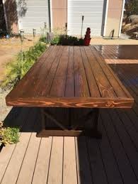 Diy Large Outdoor Dining Table Seats 10 12 Outdoor Dining Table Diy Patio Table Outdoor Tables
