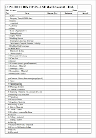 General Contractor Estimate Template Best Of 5 Construction Estimate Templates Pdf Doc Excel Estimate Template Checklist Template Building A House Checklist