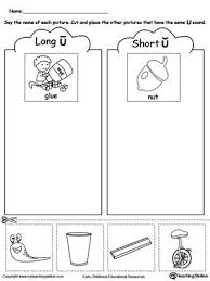 Short And Long Vowel U Picture Sorting Vowel Worksheets Short Vowel Worksheets Long Vowel Worksheets