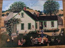 Many jigsaw puzzle enthusiasts use puzzle glue to preserve their work for future displaying or wall hanging for everyone to see! Great American Puzzle Factory Patchwork Edge Puzzle 1000 7 Probably 50 Percent Edge Pieces Thrift Store Finds Disappointed About The Missing Pieces But Very Different And Fun Jigsawpuzzles