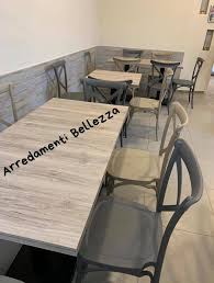 Consolle allungabile grace cemento gihome ®, adattabile a qualsiasi stile di arredamento, è l'arredo salvaspazio che desideravi. Tavoli E Sedie Per Pizzerie Bar E Arredamenti Bellezza Facebook