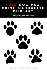 Free Dog Paw Print Silhouette Clip Art Dog Paw Print Art Dog Paw Print Paw Print Art