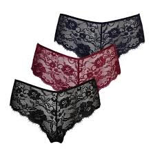 Women Floral Lace Underwear Criss Cross Bikin Panty Brief Pack of 3 | Shop  Today. Get it Tomorrow! | takealot.com