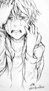 Desenho para desenhar no caderno. Pin By Mohan Koli On Dark Anime Stuff Anime Sketch Anime Crying Anime Drawings Sketches