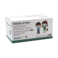 Conditionné par sachet de 10 masques, ce masque chirurgical jetable pour enfant (protection désormais obligatoire dans les écoles) permet une protection à visée anti pandémique. Masques Chirurgicaux Covid A Usage Unique Taille Enfant Couleur Exterieure Bleu Colisage 50 Norme Masque Type2r