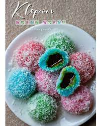 Resep Jajanan Pasar Di Instagram Kasih Love Dulu Donk Mak Resep Klepon Warna Warni By Wulanfoods Bahan Tepung Pewarna Makanan Kue Lezat Kue