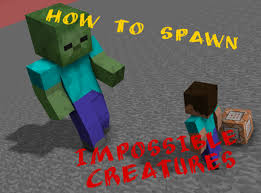 Click the button on the command block. How To Spawn Impossible Creatures 1 14