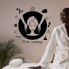 Shop wayfair for wall décor to match every style and budget. 2561di Thai Massage Vinyl Wall Decal Spa Relax Salon Room Decor Stickers Mural Wall Decals Murals Wall Decor