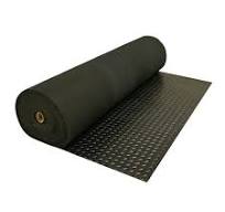 Rubber-Cal Diamond Plate 4 ft. x 15 ft. Black Rubber Flooring (60 sq. ft.)  03-206-W100-15