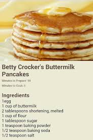 Betty Crockers Buttermilk Pancakes Betty Crocker Recipes Betty Crocker Pancake Recipe Pancake Recipe Buttermilk