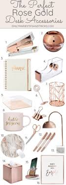 Click This Pin To See How To Style Your Desk With Rose Gold Accessories Decor The Perfect Work Gold Desk Accessories Rose Gold Accessories Rose Gold Rooms
