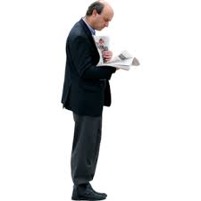 Business Man Reading Newspaper Immediate Entourage People Cutout People Png How To Read People