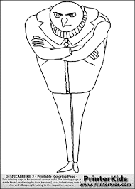 Despicable Me 2 Gru 4 Full Figure Coloring Page Preview Coloring Pages Despicable Me 2 Despicable Me
