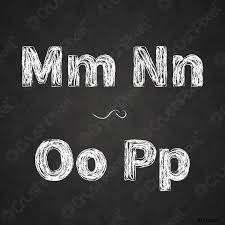 'shop today with jill martin': Retro Hand Drawn Alphabet Letters Drawing With White Chalk On Stock Vector Crushpixel