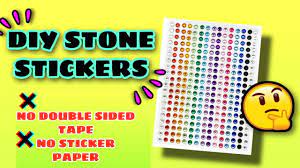 How To Make Stone Sticker At Home Diy Stone Stickers Diy Pearl Sticker Homemade Stone Sticker Youtube Pearls Diy Diy Stickers How To Make Stickers