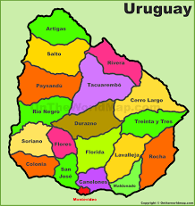Explore maps map directory contributors add map!sign in / up. Administrative Divisions Map Of Uruguay