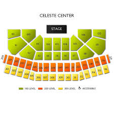 Celeste Center 2019 Seating Chart