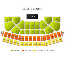 celeste center 2019 seating chart