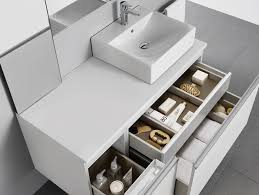 Meuble sous vasque 110 cm. Meuble Sous Lavabo Heima 90cm 2 Tiroirs Pour Lavabo A Gauche Gris Mat Roca Ref A851004371