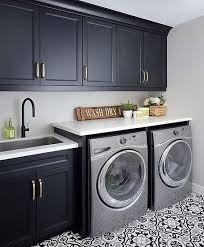 Black And White Laundry Room Signs Black And White Laundry Room Color Scheme In 2020 Basement Laundry Room Makeover Laundry Room Renovation Laundry Room Diy