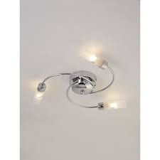 Replace your traditional ceiling light pendant with the modern crown lights collection our lighting range is the most luxurious and highest of quality in the material: 3 Light Chrome Swirl Ceiling Light Home George At Asda