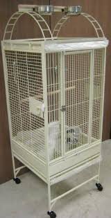 Bird Cage Seed Guard Metal New Parrot Bird Wrought Iron Cage 18x18x53 Playtop Egg Shell White To View Further For This Item Visit The Image Li Bird Cage Large Bird Cages Parrot Bird