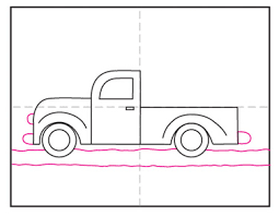 For this first step, we shall be using a pencil for now because we . How To Draw A Pickup Truck Art Projects For Kids