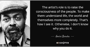 Amiri Baraka, a leading force in the Black Arts Movement. He was a poet,  playwright, and political organizer. #aamdallas #QOTD