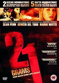21 pounds are equal to 0.0462971 grams. 21 Grams Uk Import Amazon De Penn Sean Del Toro Benicio Watts Naomi Inarritu Alejandro Gonzalez Penn Sean Del Toro Benicio Dvd Blu Ray