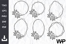 Download Floral Frames Svg Hexagon Frame Svg Graphic By Wanchana365 Creative Fabrica PSD Mockup Templates