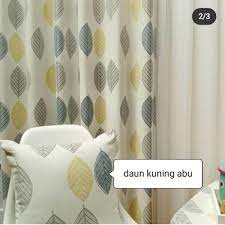 Jual beli gorden jendela minimalis online terlengkap, aman & nyaman di tokopedia lengkapi kebutuhan rumah anda dengan gorden jendela minimalis terbaik & berkualitas di tokopedia! Jual Gorden Minimalis Motif Daun Kering Gorden Jendela Online Shop Kab Bandung Razan Decor Tokopedia