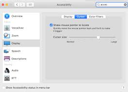 If you can't find your mouse cursor on your screen, you can enable the shake feature, and your mouse cursor will get more significant when you shake your mouse. How Can You Change The Mouse Cursor In Os X Ask Different