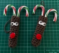 Clay gingerbread house santa candy cane peppermint candy xmas stocking holder. Ravelry Last Minute Reindeer Candy Cane Holders Pattern By Rhondda Mol Oombawka Design