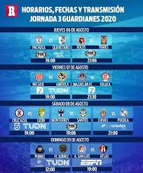 Para las apuestas de la liga mx torneo apertura 2021, instabet te ofrece los pronósticos completo del torneo mexicano. Liga Mx Fechas Horarios Y Canales Para Ver La Jornada 3 Del Apertura 2020