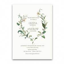 Greenery Wedding Invitation Floral Wreath Bohemian Chic Floral Wedding Invitations Floral Wreath Wedding Invitation Wreath Wedding Invitations