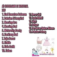 Maybe you would like to learn more about one of these? Tawau Senarai Barang Baby Ke Hospital Checklist Ibu Facebook