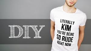 Diy t shirt custom text or picture printed cotton t shirt. Diy Customized Graphic T Shirt Tutorial Youtube