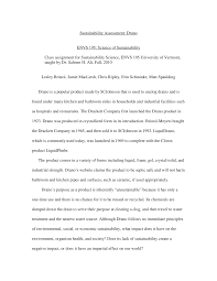 sustainability assessment: drano